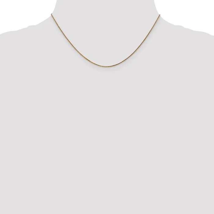 14K Yellow Gold 16 inch 105mm Diamondcut Spiga with Spring Ring Clasp Chain Necklace MDS Necklaces 14K Yellow Gold 16 inch 105mm Diamondcut Spiga with Spring Ring Clasp Chain Necklace MDS Necklaces