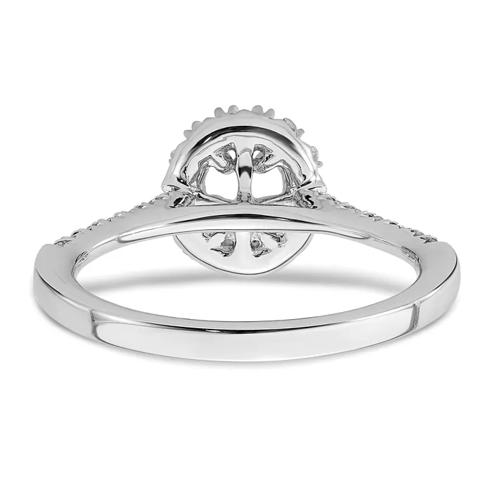 Goldia Rings 14k White Gold 78 Ct Lab Grown Diamond VSSI G Oval Halo Engagement Ring