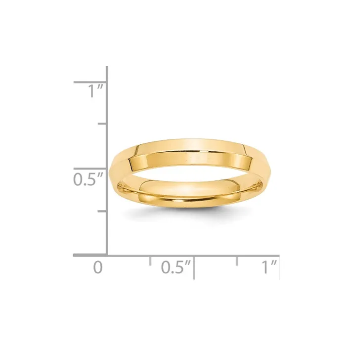 Goldia Rings Solid 14K Yellow Gold 4mm Knife Edge Comfort Fit MensWomens Wedding Band Ring Size 14 Goldia Rings Solid 14K Yellow Gold 4mm Knife Edge Comfort Fit MensWomens Wedding Band Ring Size 14