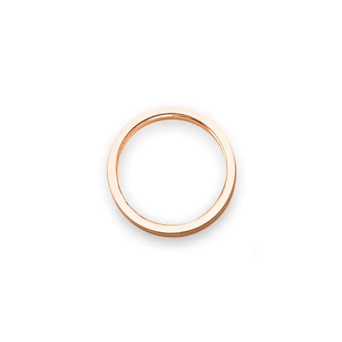 Goldia Rings Solid 18K Rose Gold 2mm Flat Satin MensWomens Wedding Band Ring Size 55 Goldia Rings Solid 18K Rose Gold 2mm Flat Satin MensWomens Wedding Band Ring Size 55