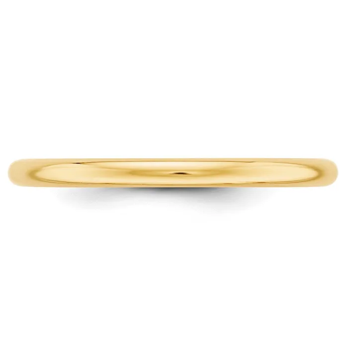 Goldia Rings Solid 18K Yellow Gold 2mm Half Round MensWomens Wedding Band Ring Size 14 Goldia Rings Solid 18K Yellow Gold 2mm Half Round MensWomens Wedding Band Ring Size 14