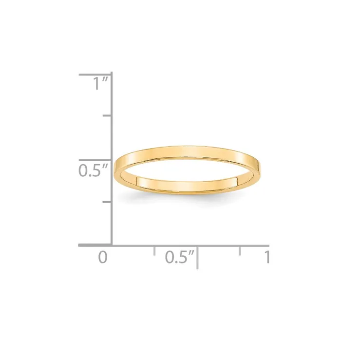 Goldia Rings Solid 18K Yellow Gold 2mm Light Weight Flat MensWomens Wedding Band Ring Size 85 Goldia Rings Solid 18K Yellow Gold 2mm Light Weight Flat MensWomens Wedding Band Ring Size 85