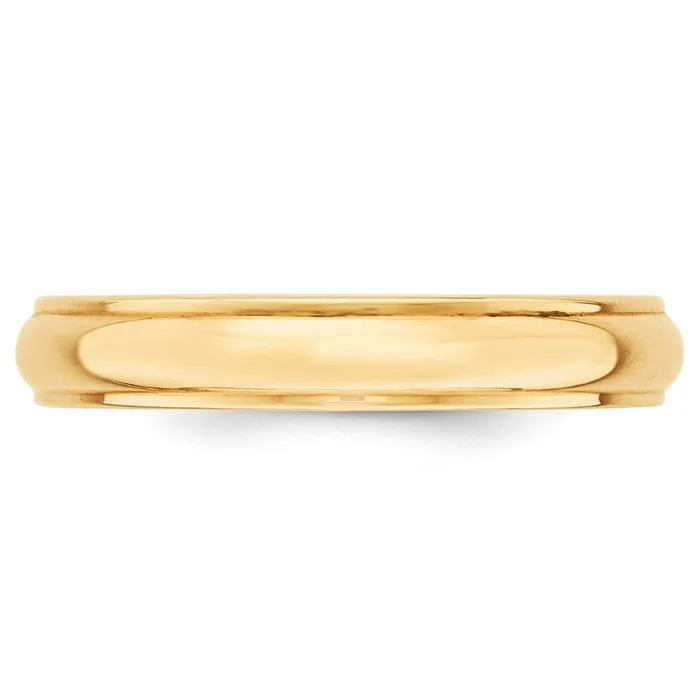 Goldia Solid 10K Yellow Gold 4mm Half Round with Edge MensWomens Wedding Band Ring Size 5 Rings Goldia Solid 10K Yellow Gold 4mm Half Round with Edge MensWomens Wedding Band Ring Size 5 Rings
