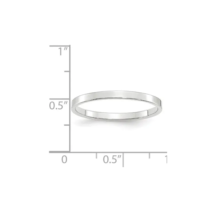 Goldia Solid 18K White Gold 2mm Light Weight Flat MensWomens Wedding Band Ring Size 14 Rings Goldia Solid 18K White Gold 2mm Light Weight Flat MensWomens Wedding Band Ring Size 14 Rings