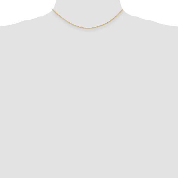 MDS Necklaces 14K Yellow Gold 14 inch 110mm Singapore with Spring Ring Clasp Children Necklace Chain Necklace MDS Necklaces 14K Yellow Gold 14 inch 110mm Singapore with Spring Ring Clasp Children Necklace Chain Necklace