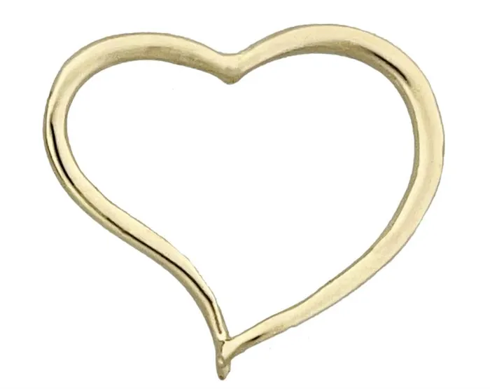 Necklaces 14K Gold Wire Heart Pendant Goldia