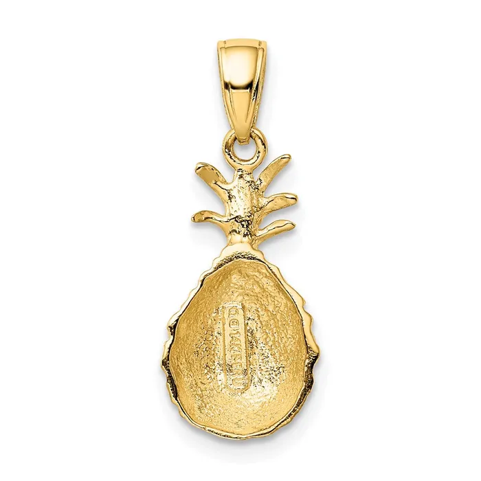 Necklaces 14k Yellow Gold Diamondcut Pineapple Pendant Goldia