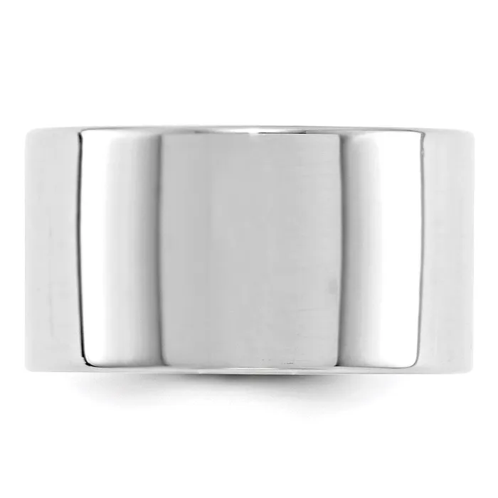 Rings Goldia Solid 14K White Gold 12mm Light Weight Flat MensWomens Wedding Band Ring Size 8 Rings Goldia Solid 14K White Gold 12mm Light Weight Flat MensWomens Wedding Band Ring Size 8