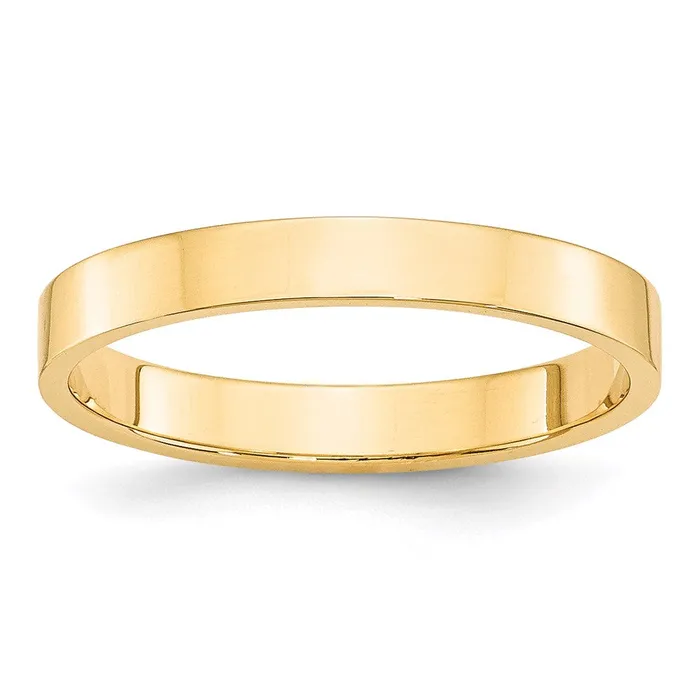 Rings Goldia Solid 18K Yellow Gold 3mm Light Weight Flat MensWomens Wedding Band Ring Size 11 Rings Goldia Solid 18K Yellow Gold 3mm Light Weight Flat MensWomens Wedding Band Ring Size 11