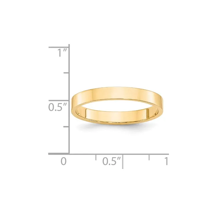Rings Goldia Solid 18K Yellow Gold 3mm Light Weight Flat MensWomens Wedding Band Ring Size 11 Rings Goldia Solid 18K Yellow Gold 3mm Light Weight Flat MensWomens Wedding Band Ring Size 11