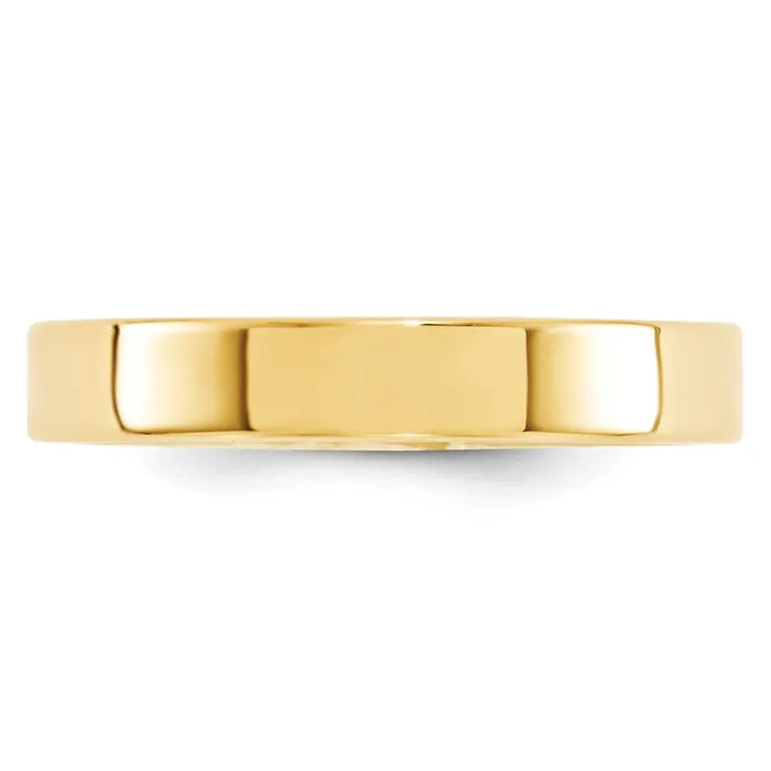 Rings Goldia Solid 18K Yellow Gold 4mm Standard Flat Comfort Fit MensWomens Wedding Band Ring Size 8 Rings Goldia Solid 18K Yellow Gold 4mm Standard Flat Comfort Fit MensWomens Wedding Band Ring Size 8