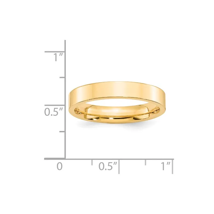 Rings Goldia Solid 18K Yellow Gold 4mm Standard Flat Comfort Fit MensWomens Wedding Band Ring Size 8 Rings Goldia Solid 18K Yellow Gold 4mm Standard Flat Comfort Fit MensWomens Wedding Band Ring Size 8