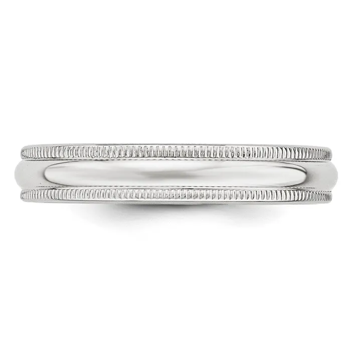 Rings Goldia Solid 18K Yellow Gold White Gold 4mm Milgrain MensWomens Wedding Band Ring Size 105 Rings Goldia Solid 18K Yellow Gold White Gold 4mm Milgrain MensWomens Wedding Band Ring Size 105