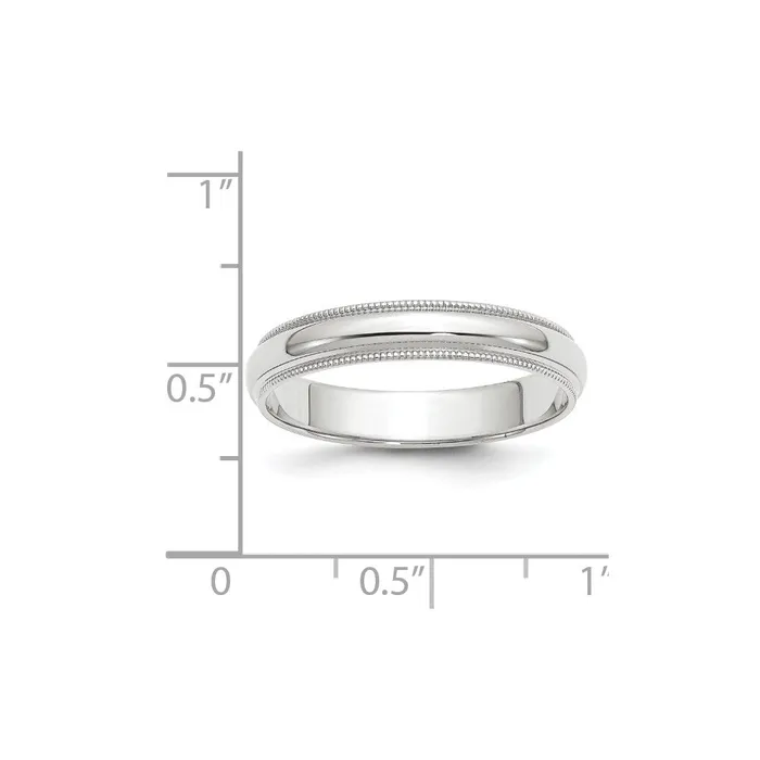 Rings Goldia Solid 18K Yellow Gold White Gold 4mm Milgrain MensWomens Wedding Band Ring Size 105 Rings Goldia Solid 18K Yellow Gold White Gold 4mm Milgrain MensWomens Wedding Band Ring Size 105