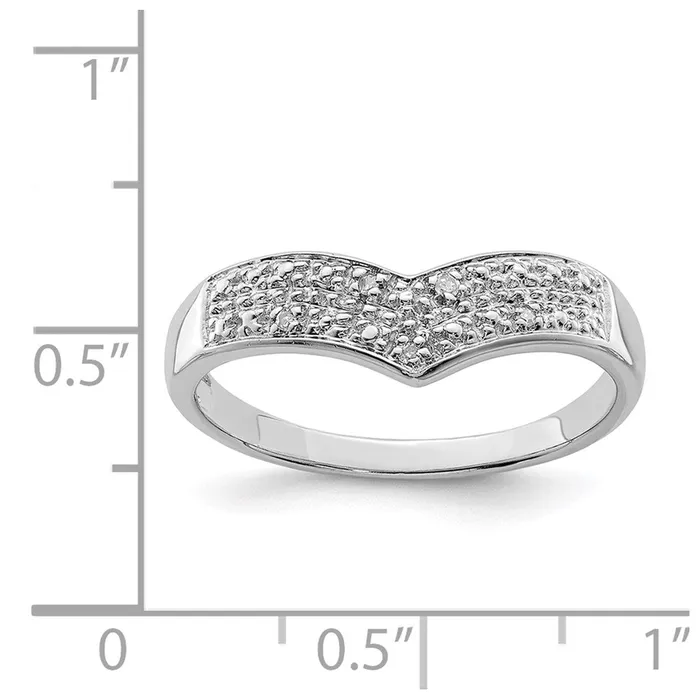 Rings Goldia Sterling Silver Rhodium Plated Diamond Ring