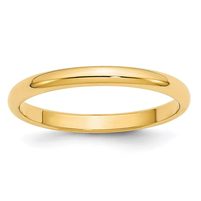 Solid 18K Yellow Gold 25mm Half Round MensWomens Wedding Band Ring Size 55 Goldia Rings Solid 18K Yellow Gold 25mm Half Round MensWomens Wedding Band Ring Size 55 Goldia Rings