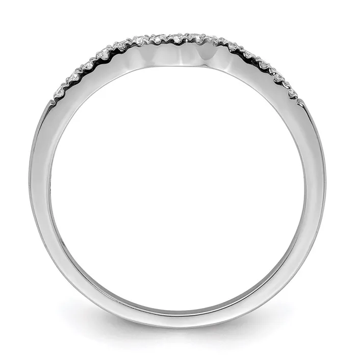 Sterling Silver Rhodium Plated Diamond Wrap Ring Goldia Rings