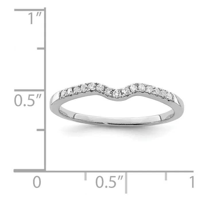 Sterling Silver Rhodium Plated Diamond Wrap Ring Goldia Rings