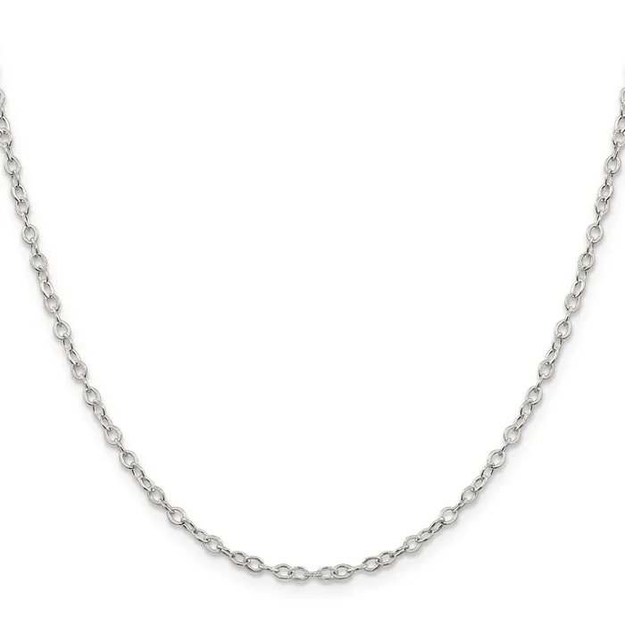 Sterling Silver 25mm Flat Open Oval Cable Chain TreasureFineJewelers Rings