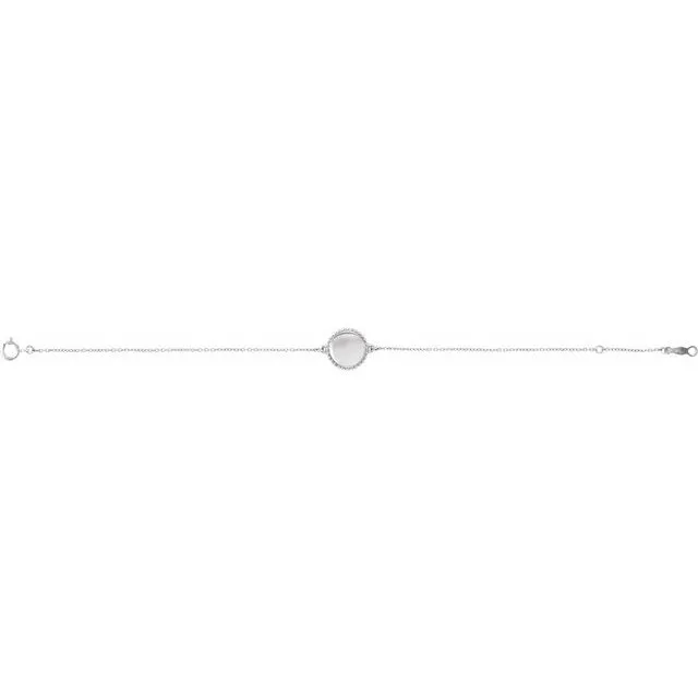 TreasureFineJewelers Sterling Silver Beaded 6575 Bracelet Bracelets