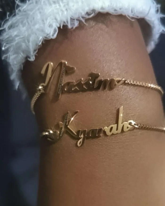 Bracelets Customized Name Box Chain Bracelet KHLOE JEWELS Custom Jewelry
