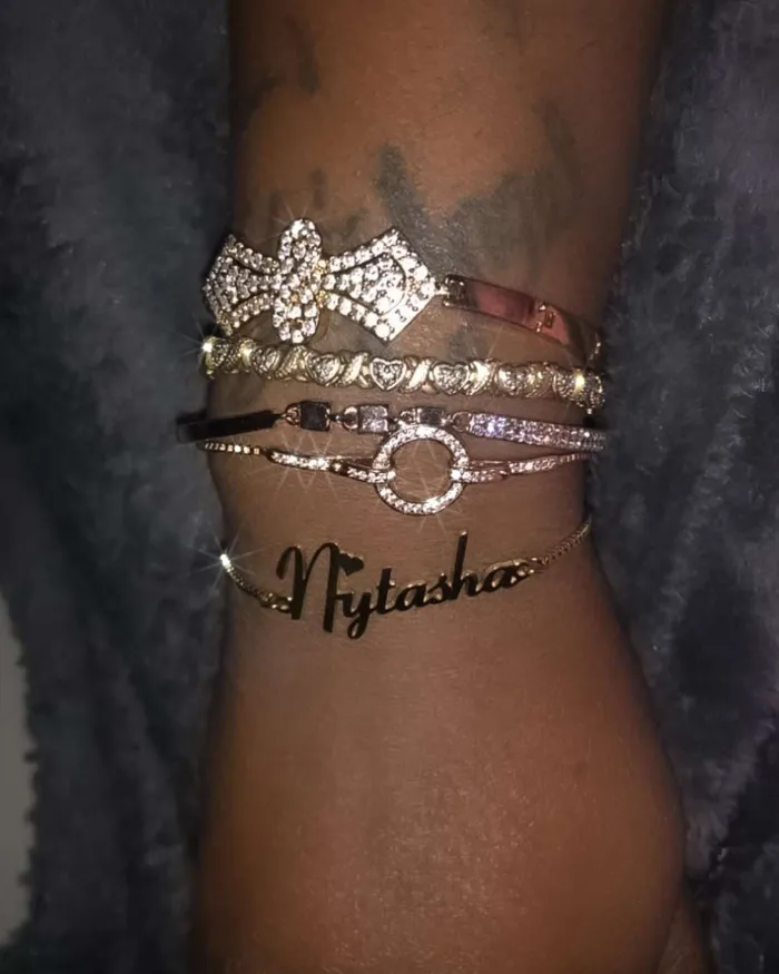 Bracelets Customized Name Box Chain Bracelet KHLOE JEWELS Custom Jewelry