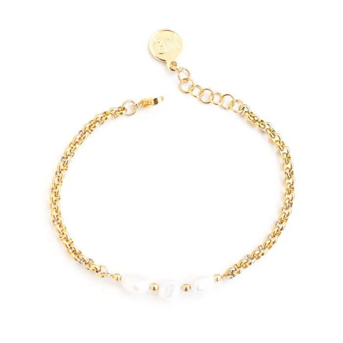 WellDunn Bracelets Ivory Gold Bracelet