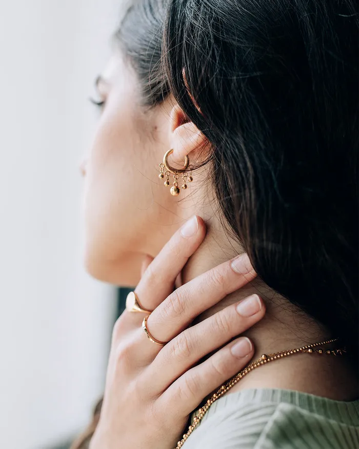 WellDunn PreStyled Sets Lorno Gold Hoops